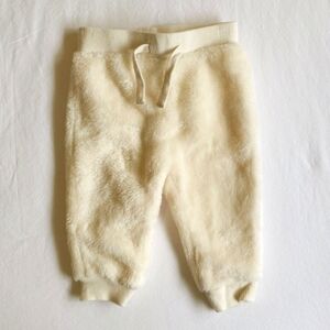 gymboree cream fluffy fleece joggers pants 3-6 months baby unisex